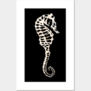 Seahorse Skeleton Posters and Art